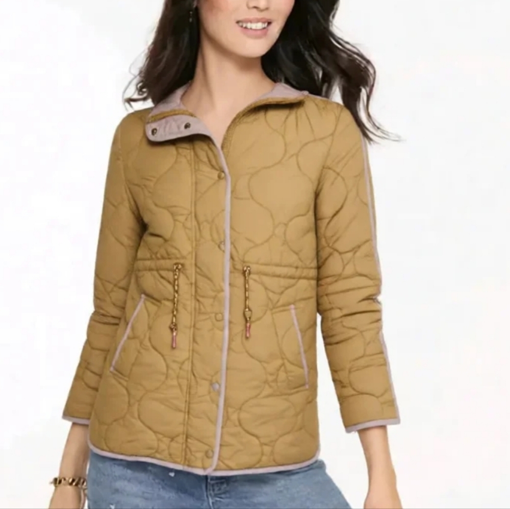 WHITE STUFF Emelia Showerproof Zip Jacket Quilted Coat